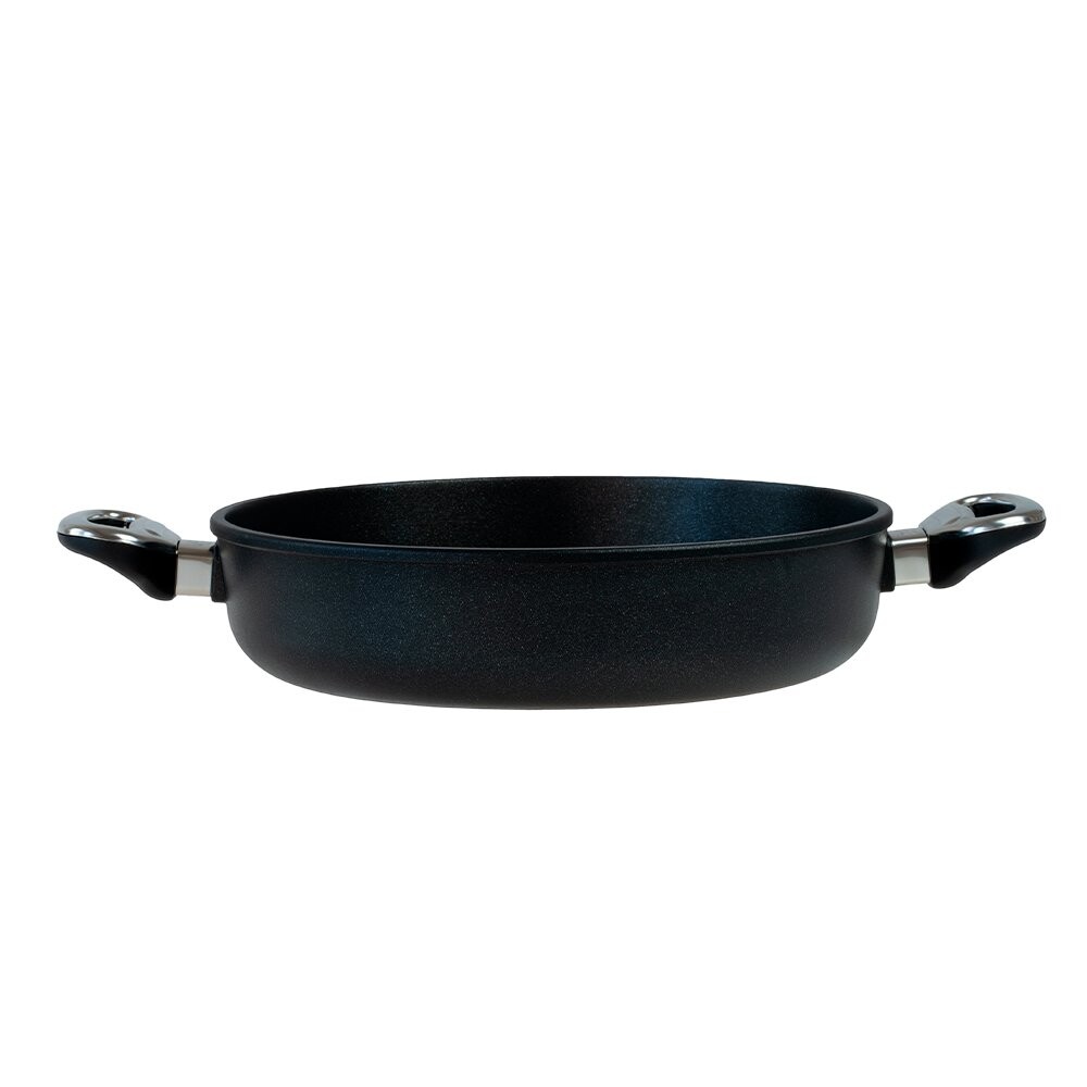 Сковорода сервировочная металлическая 29 см черная Gigant