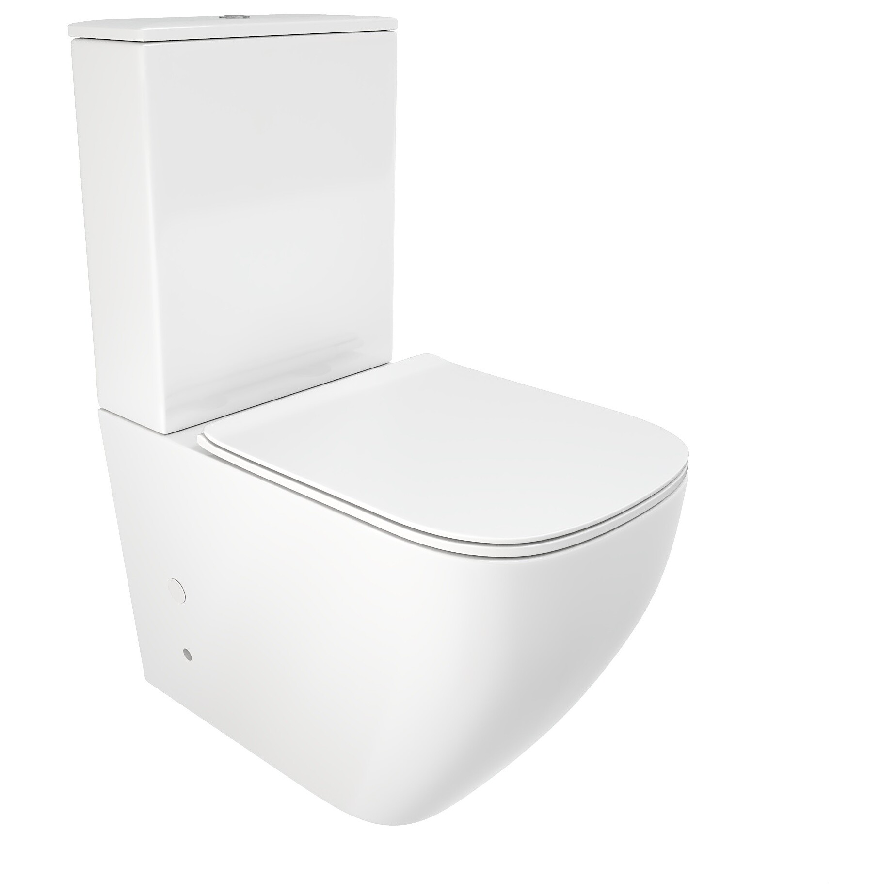 Унитаз напольный безободковый с сиденьем белый Cerutti SPA Mimi CT8707