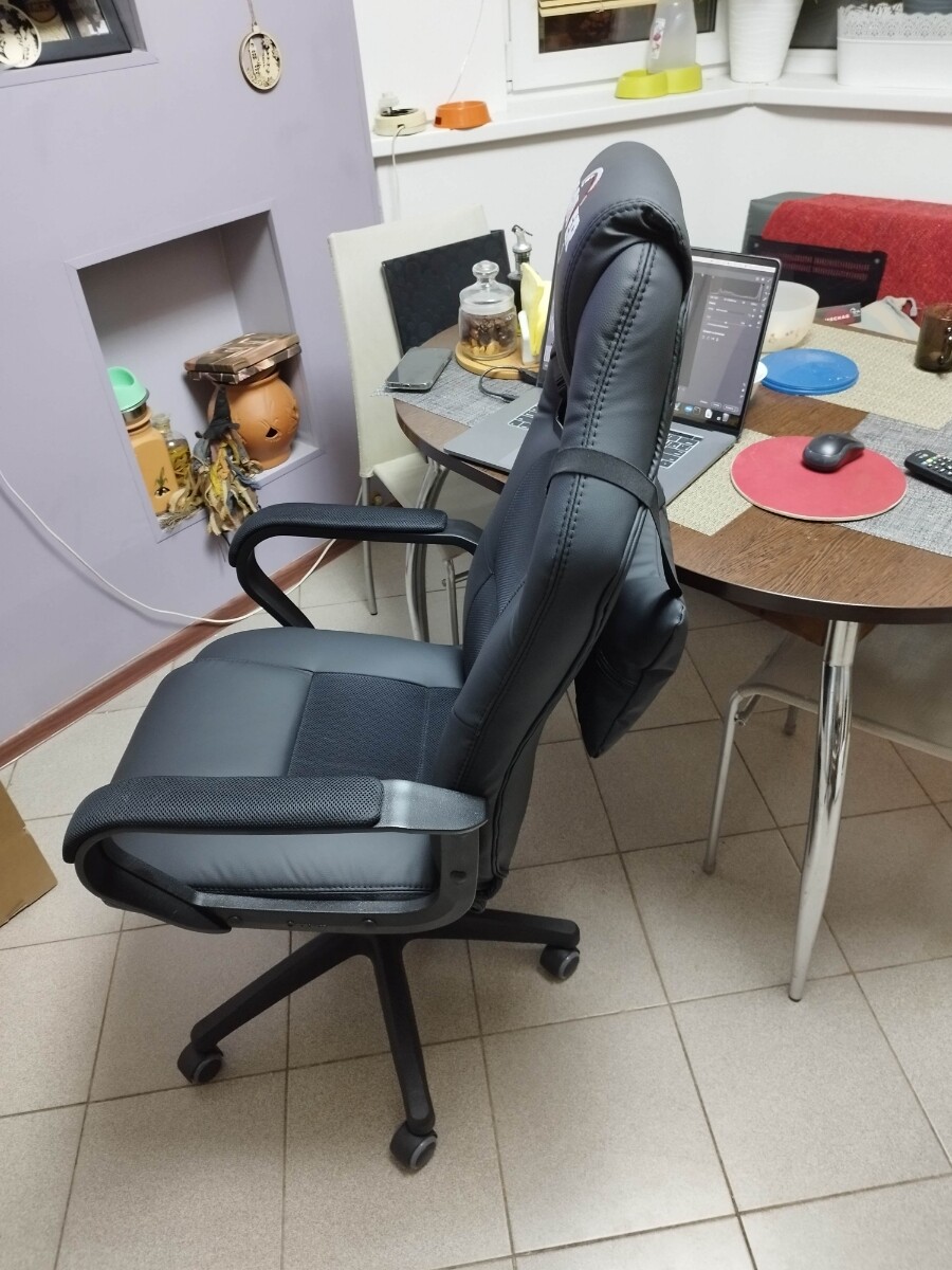 Кресло компьютерное кожаное черное, красное Driver - купить за 12337 ...