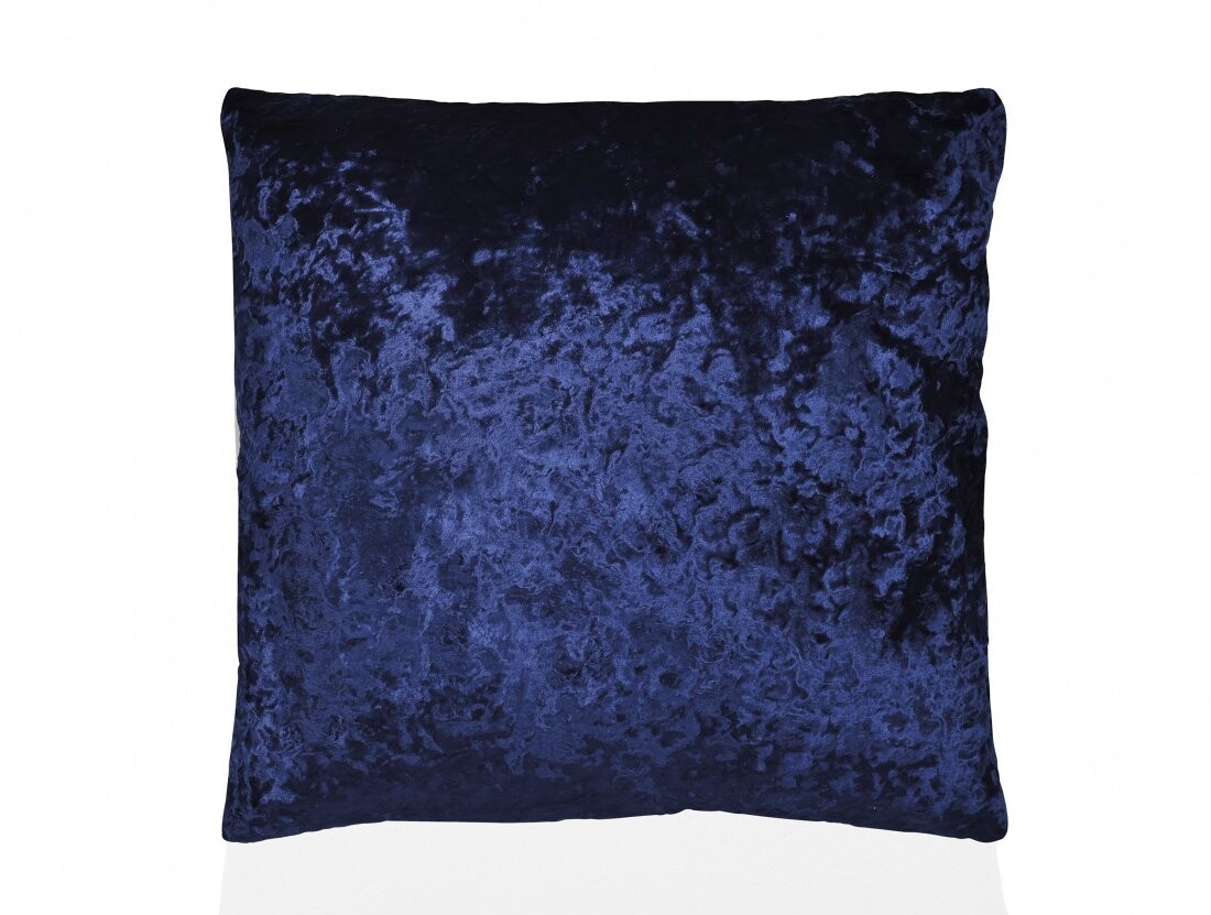 Подушка бархатная синяя Blue Velvet