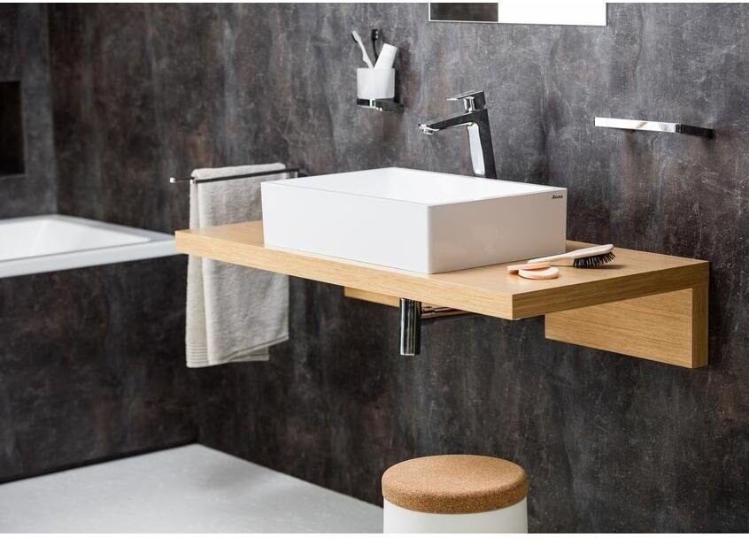 Раковина накладная керамическая прямоугольная 39х50 см белая Ravak Formy 01 500 D XJL01250000 - изображение 7