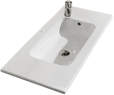 Раковина накладная фарфоровая прямоугольная 36х60 см белая Roca Debba Unik 32799H00Y