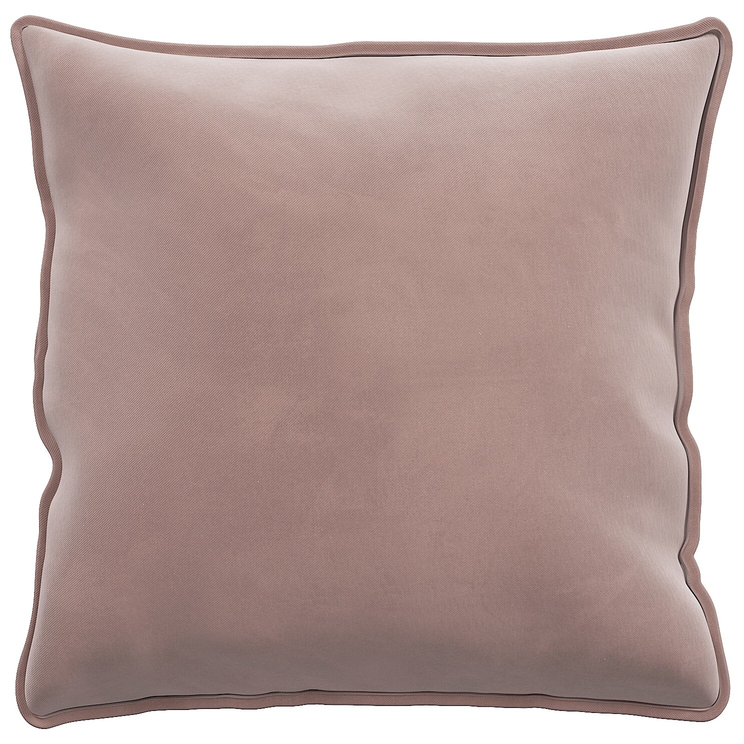 Подушка декоративная квадратная велюровая 55 см розовая &quot;Портленд&quot;