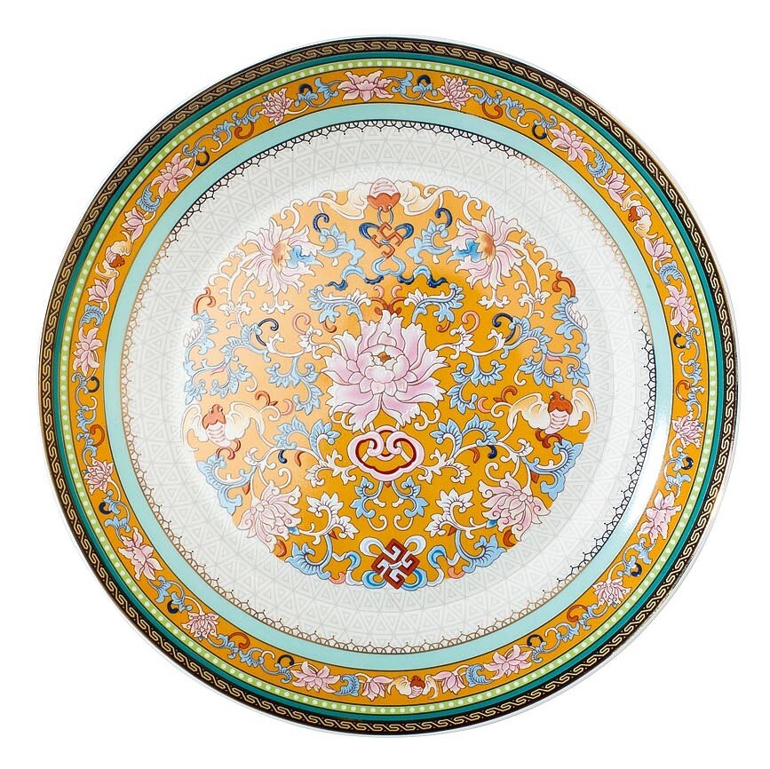 Тарелка десертная 20 см цвет золотистый