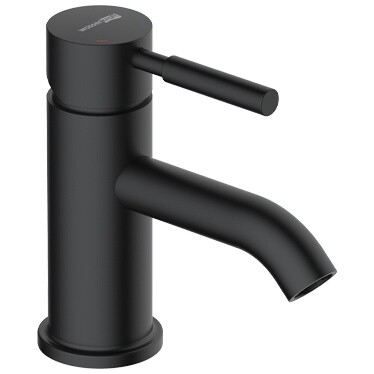 Смеситель для раковины из латуни черный Wasserkraft 3305