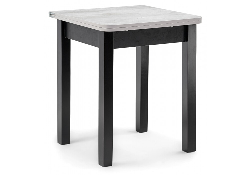 Обеденный стол раздвижной серый, черный &quot;Энлей 60&quot;