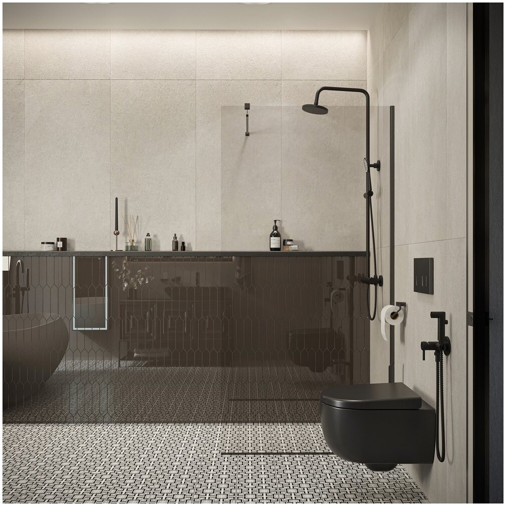 Унитаз подвесной черный Bocchi Parma 1417-004-0129 с инсталляцией Geberit 458.124.21.1 - изображение 4