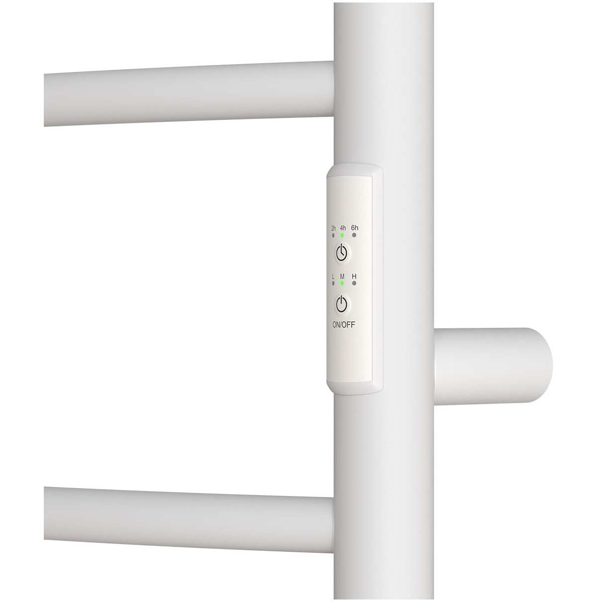 Полотенцесушитель электрический 40х80 см с диммером справа белый Point "Афина" PN04848PW П5 - изображение 4
