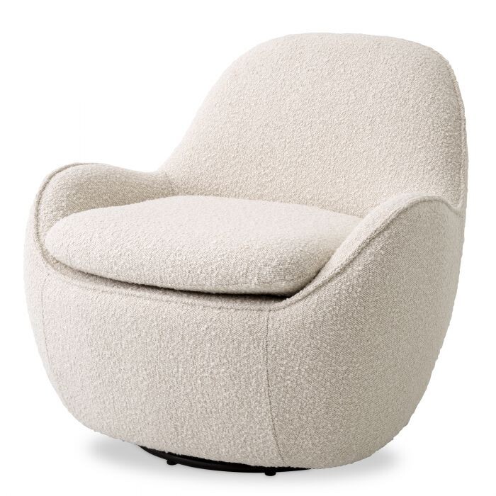 Кресло вращающееся кремовое Swivel Chair Cupido