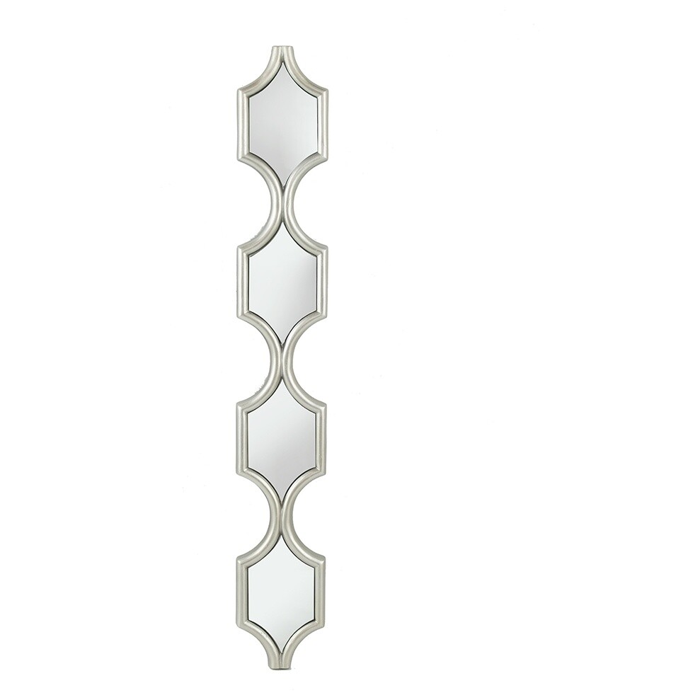 Зеркало настенное геометрической формы серебро 16х109см Glasar