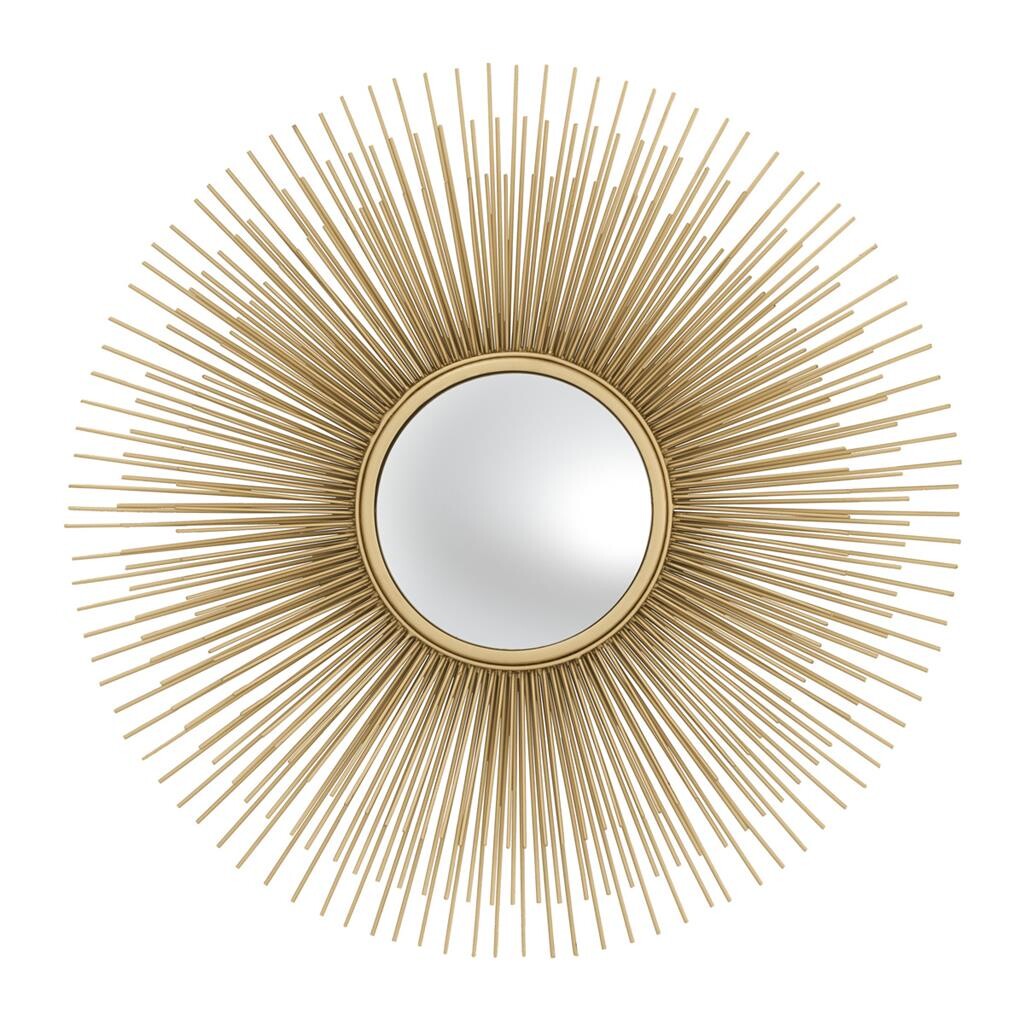 Зеркало-солнце настенное золотое Mirror Solaris S