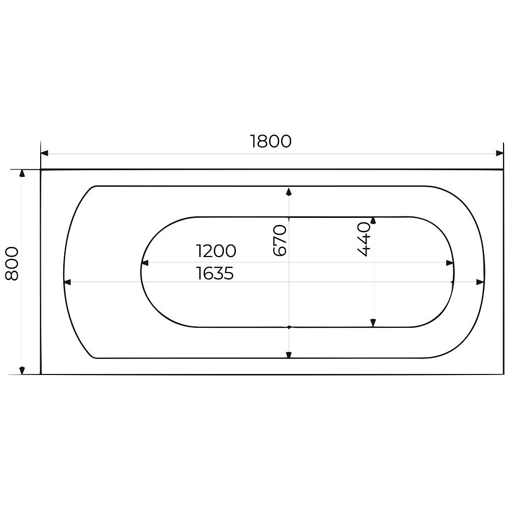 Ванна 80х180 см белая Creto Scala 1-1155 - изображение 12
