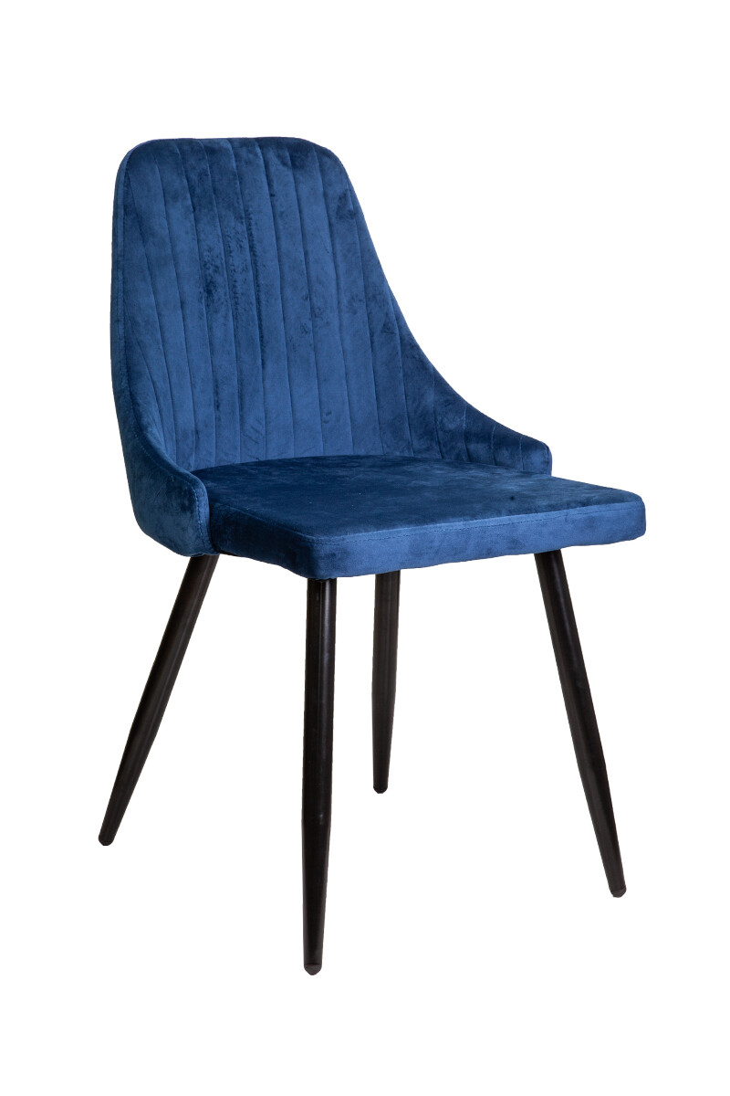 Обеденный стул мягкий синий MEGAN