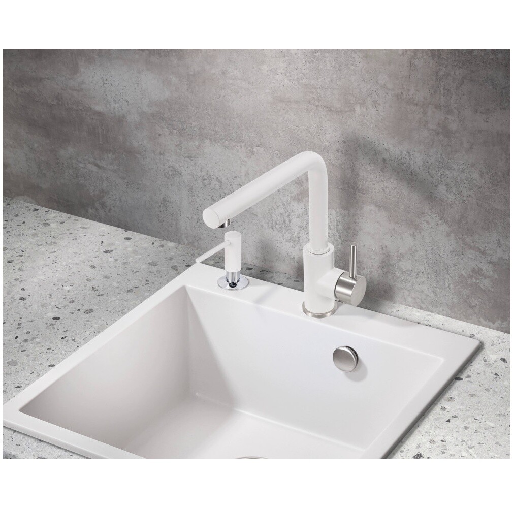 Смеситель для кухни однорычажный белый Milacio Ultra MCU.555.WH - изображение 5