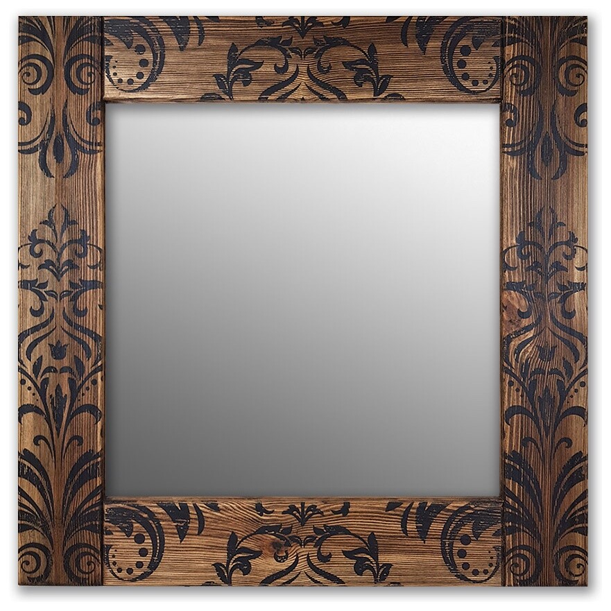 Зеркало настенное 60 см коричневое &quot;Дамаск&quot;