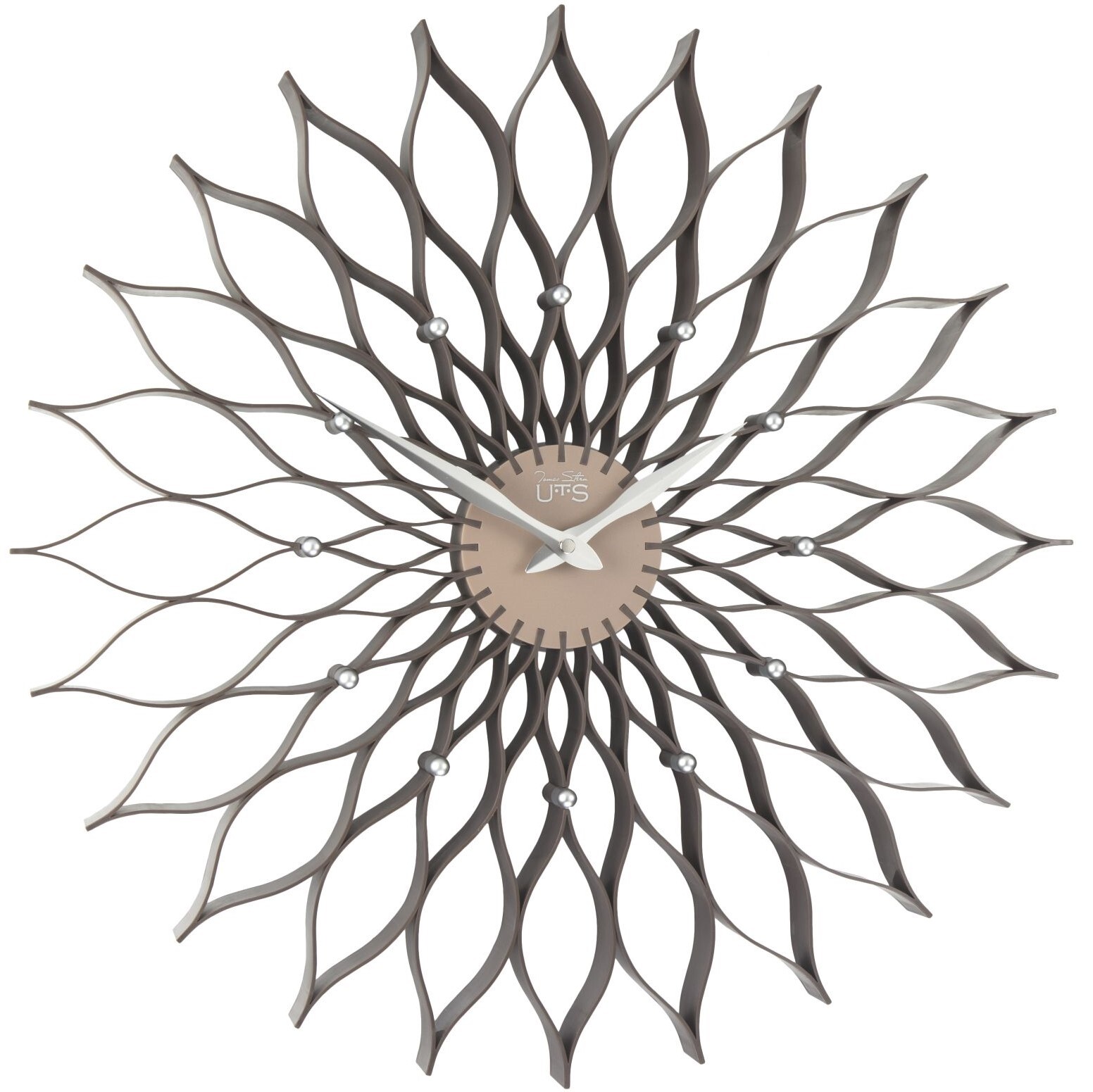 Часы-солнце настенные серебристые Tomas Stern 8008