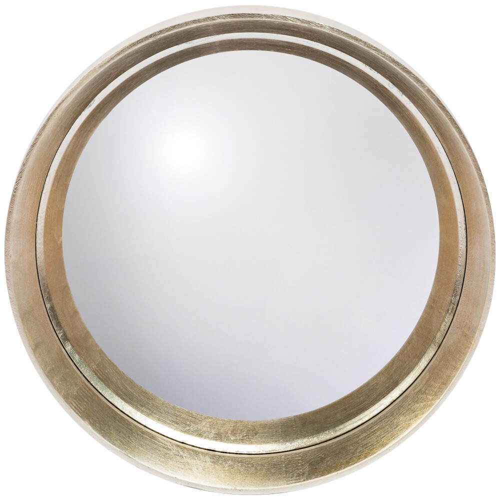 Зеркало настенное круглое серебряное матовое «Хогард Сильвер M»