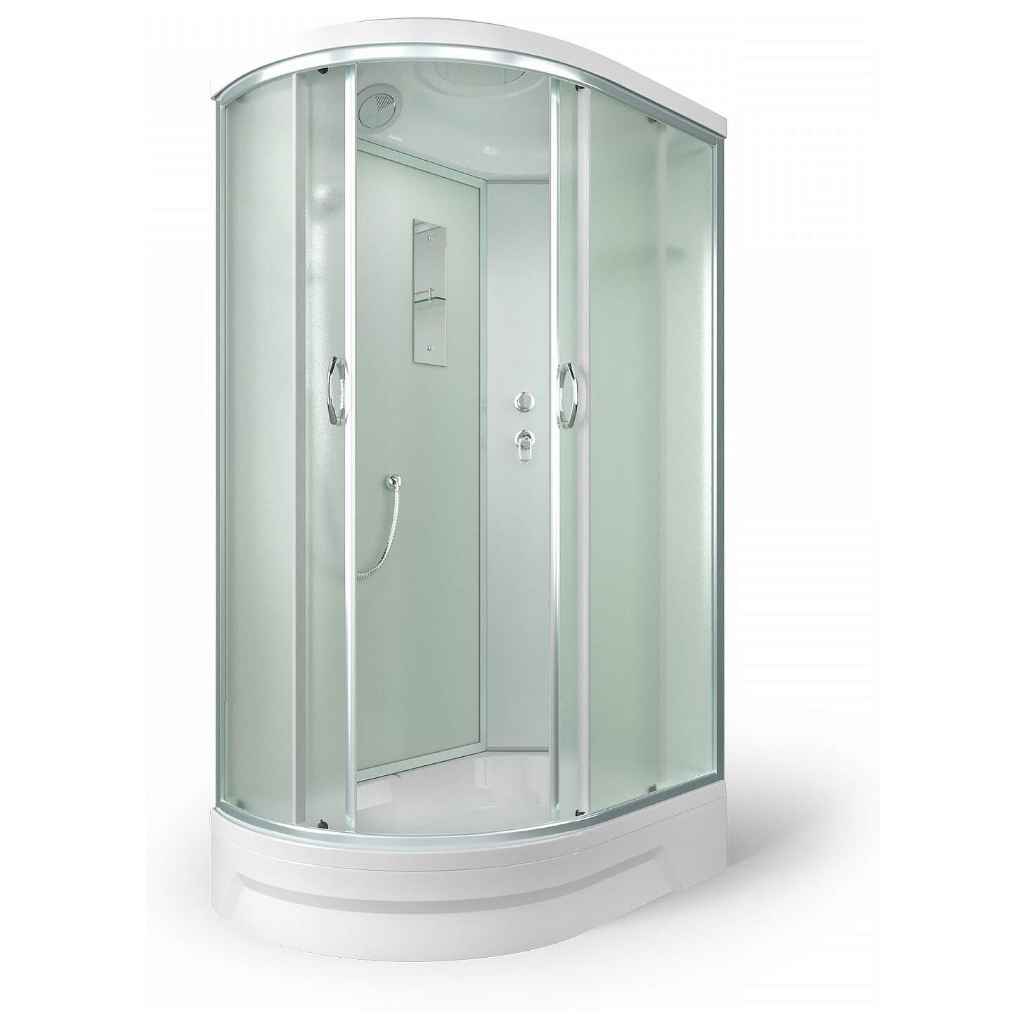Душевая кабина ассиметричная правая 80х120 см белая Erlit Comfort ER3512TPR-C3-RUS