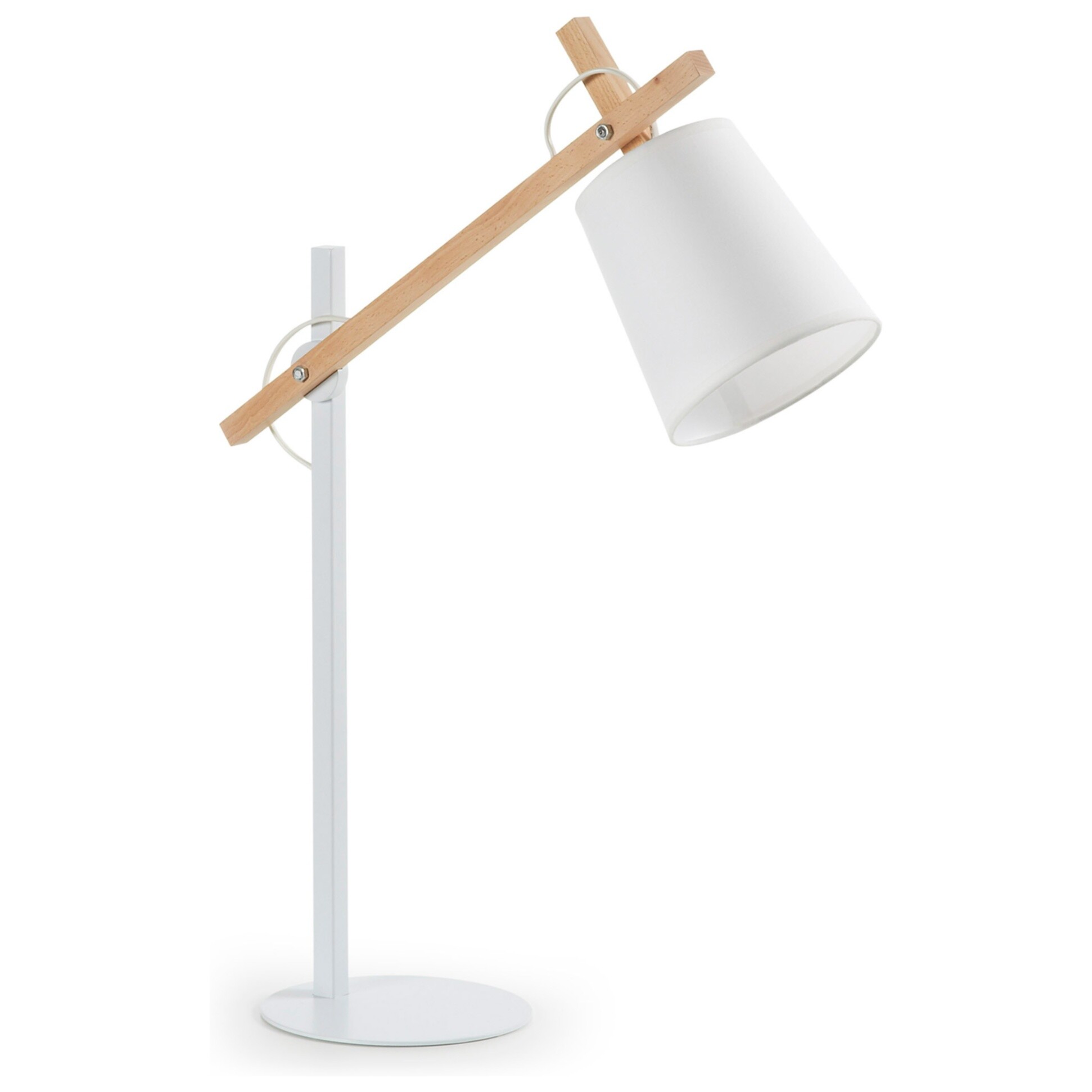 Настольная лампа белая Jovik от La Forma 47679