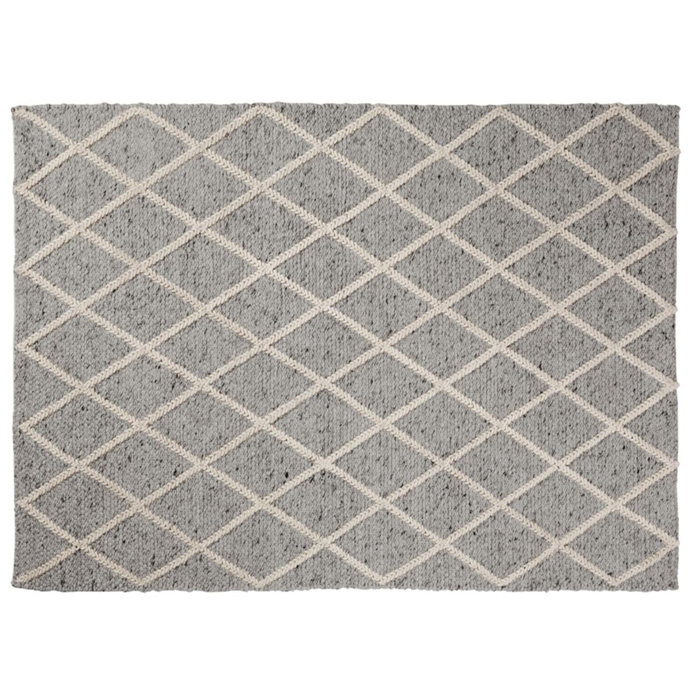 Ковер прямоугольный 160х230 см серый с геометрическим рисунком Ara от La Forma