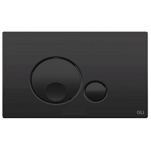 Панель смыва механическая двойная пластиковая soft touch черная Oli Globe 152952