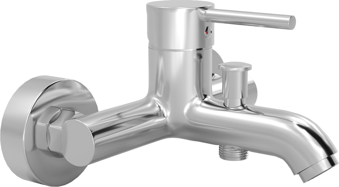 Смеситель для ванны с душем хром Mega Didim MG-CM103 - изображение 5