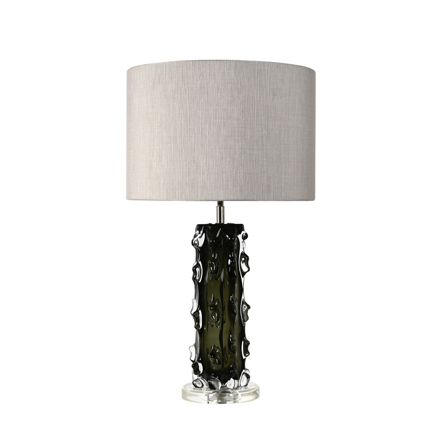 Настольная лампа серая, зеленая, никель Crystal Table Lamp BRTL3254