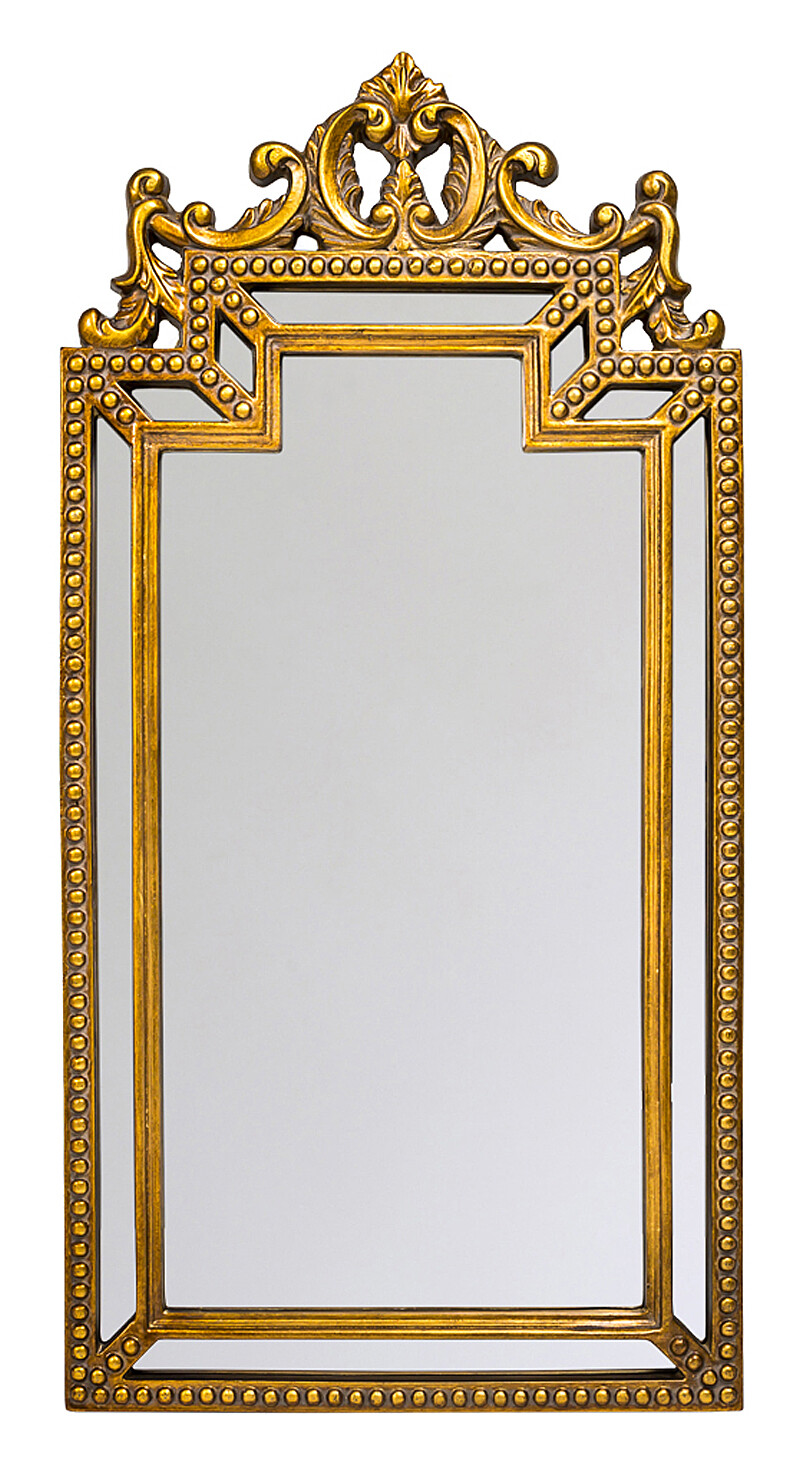 Зеркало большое прямоугольное в золотой раме &quot;Эммануэль&quot;