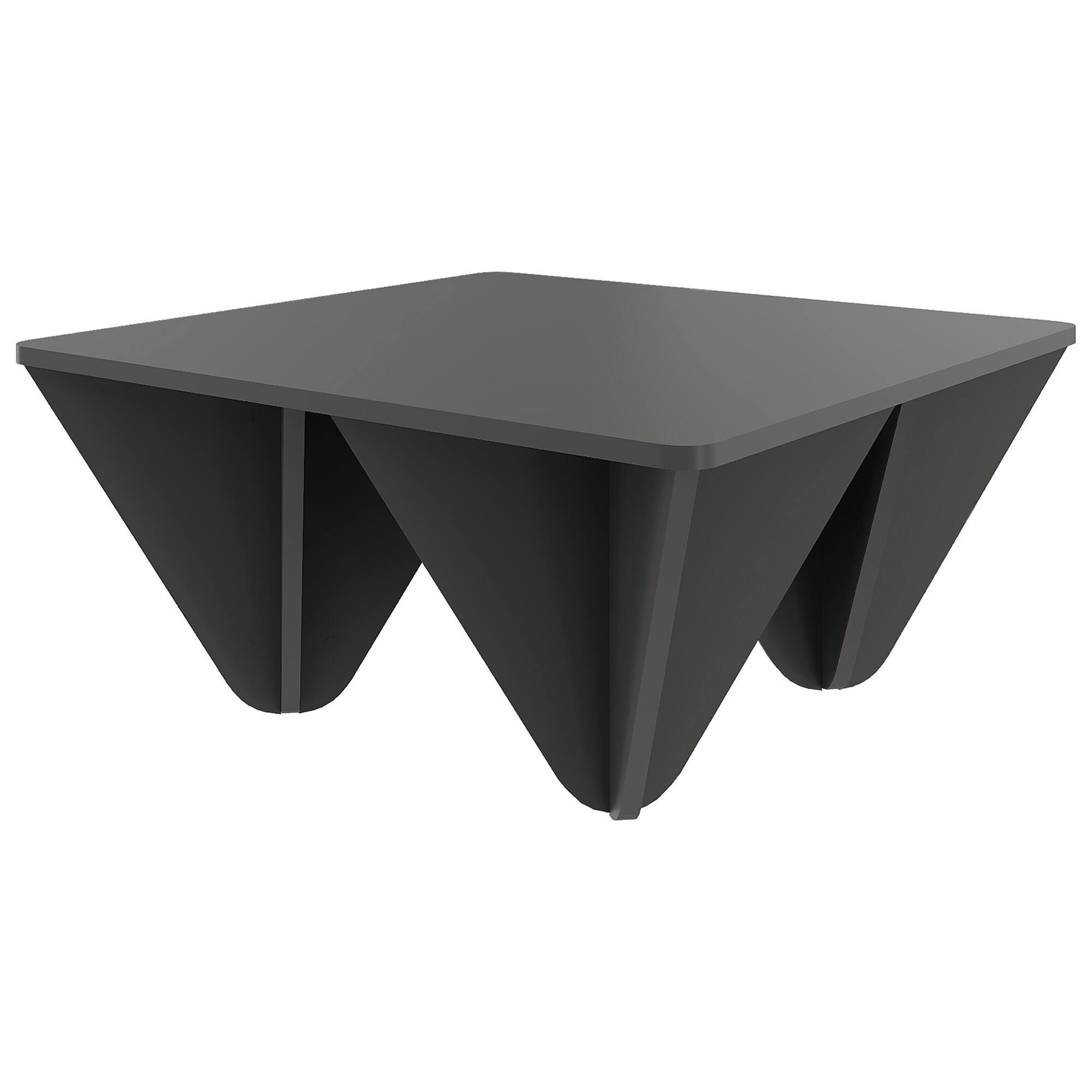 Журнальный столик квадратный 80 см серый Diamond coffee table LEV00085