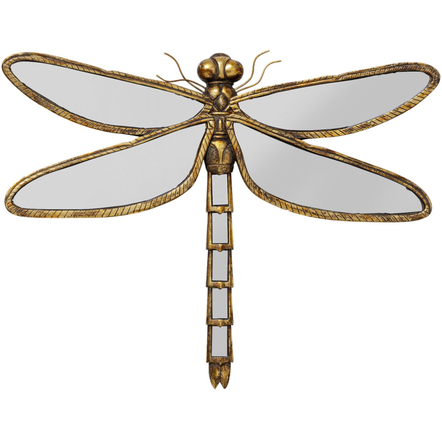 Украшение настенное 71 см золото Dragonfly