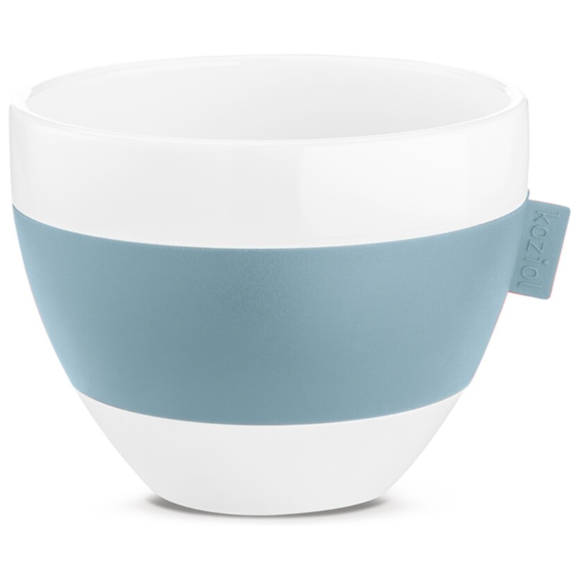Чашка с термоэффектом фарфоровая 270 мл голубая Aroma M