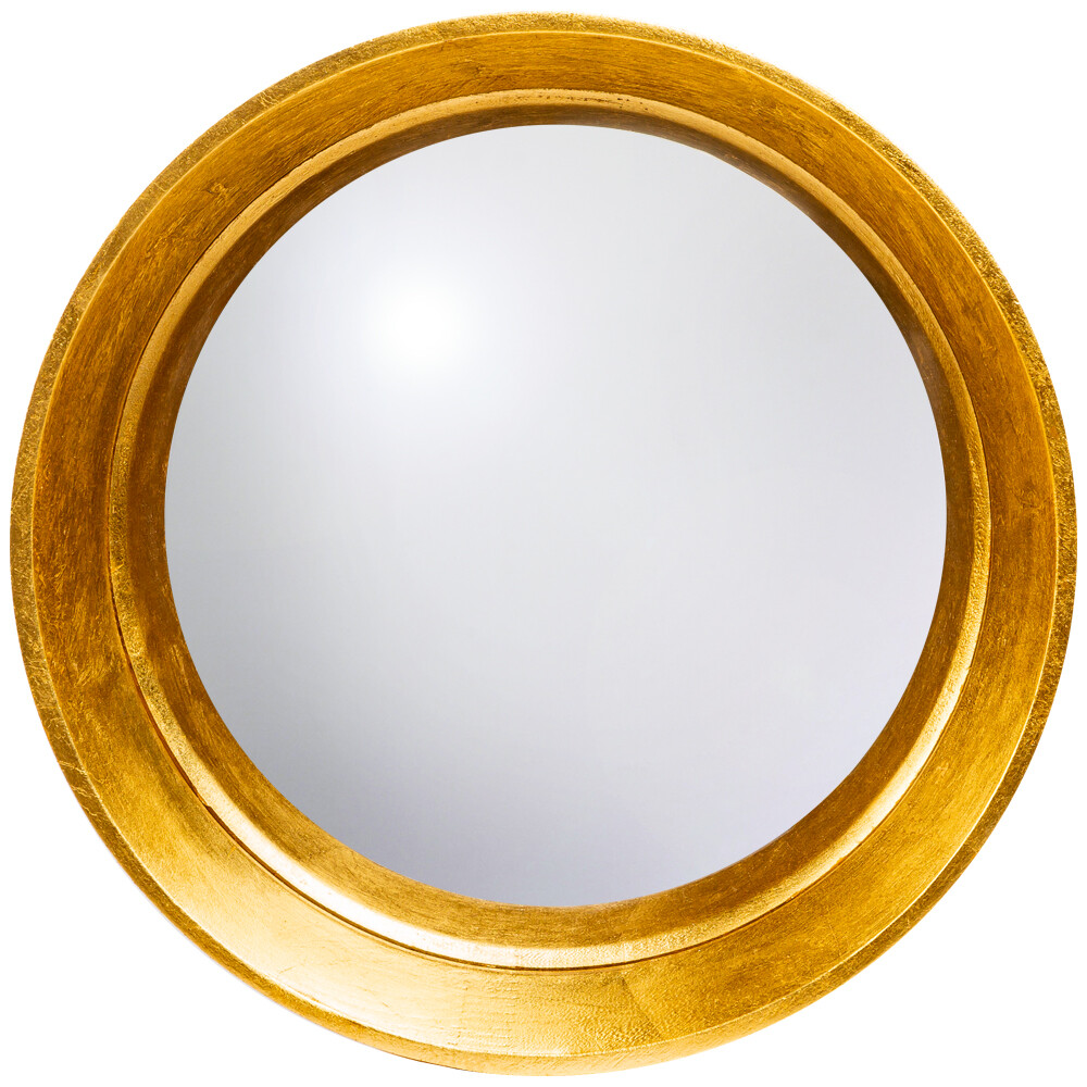 Зеркало настенное круглое золотое матовое «Хогард Голд S»