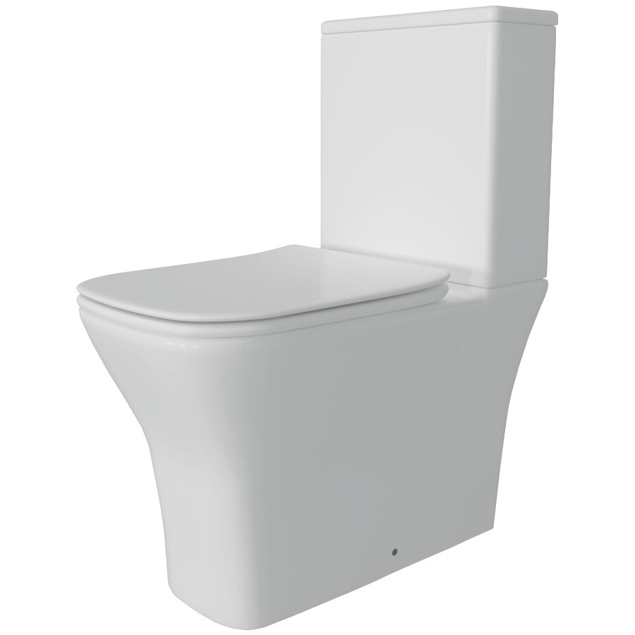 Унитаз-компакт безободковый с микролифтом белый Diwo "Смоленск" 5420 - изображение 9