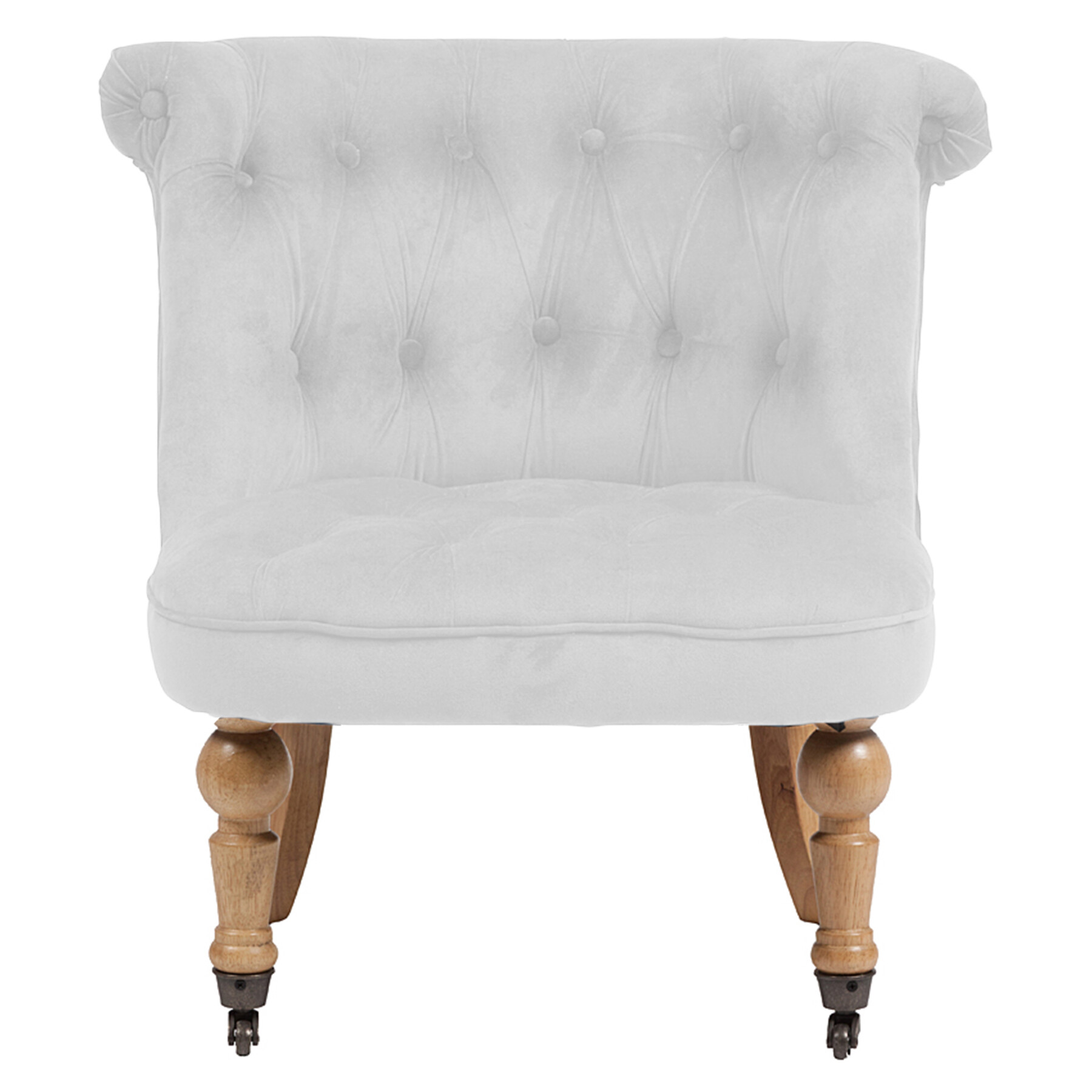 Кресло маленькое молочное со стяжкой Amelie French Country Chair