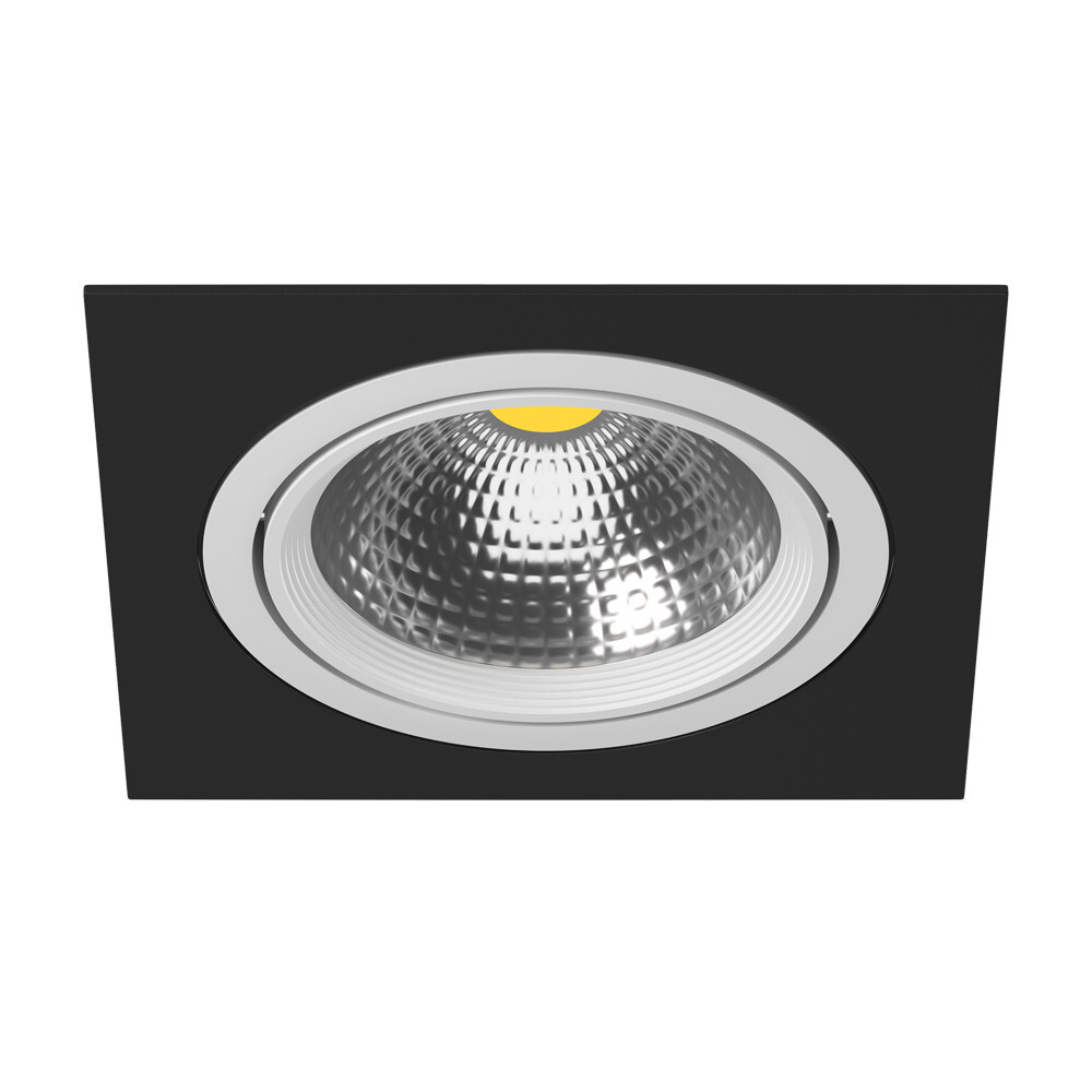 Светильник точечный чёрный Lightstar Intero 111 Quadro i81706