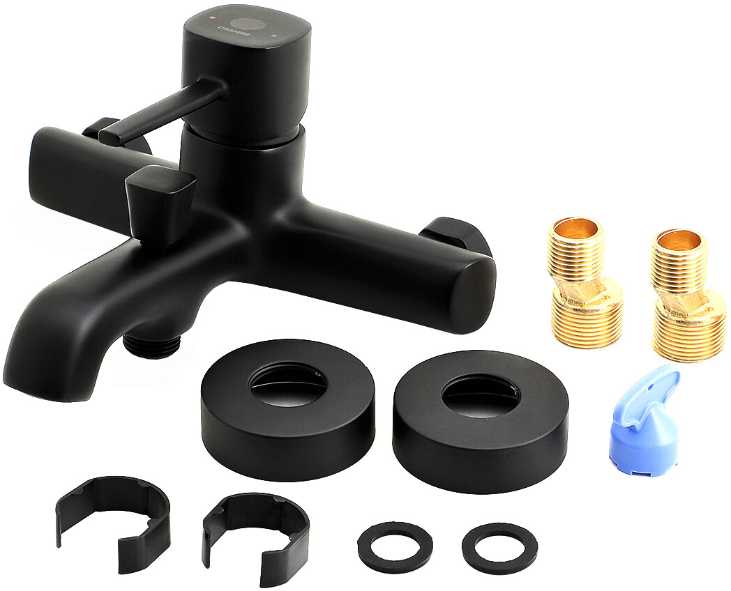 Смеситель для ванны черный Stworki "Эстерсунд" ES-03b - изображение 9