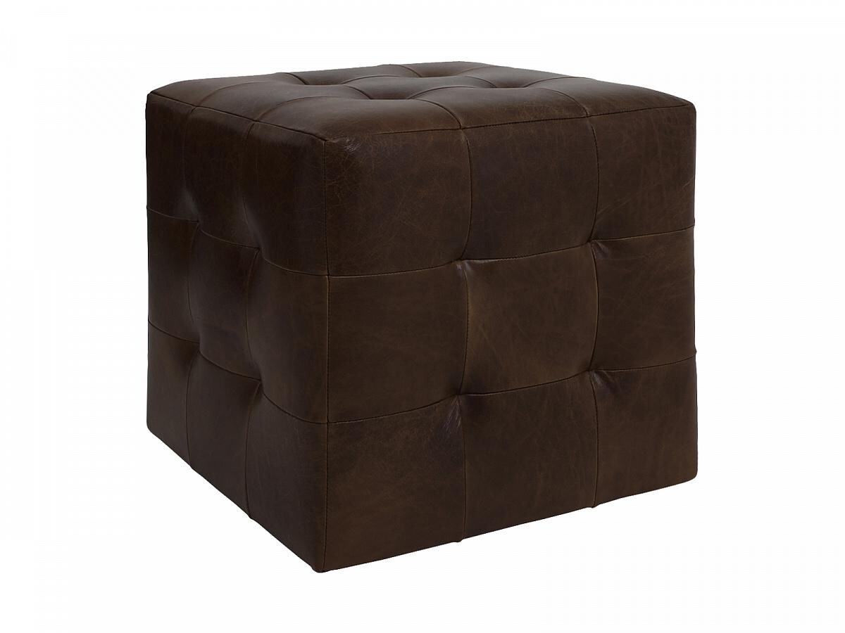 Пуф куб темно-коричневый Brick Max