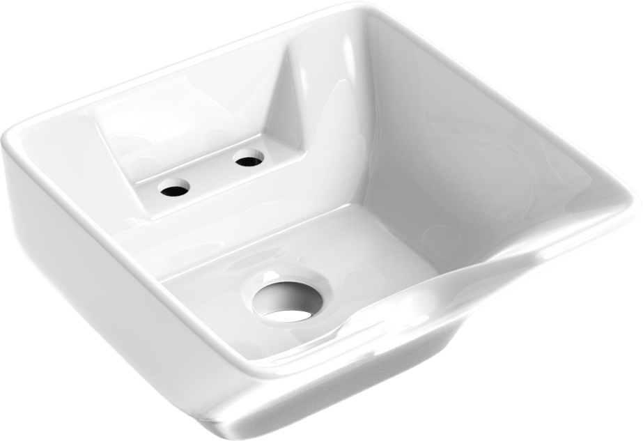 Раковина для парикмахерской керамическая 57х55 см белая Stworki 45557-101