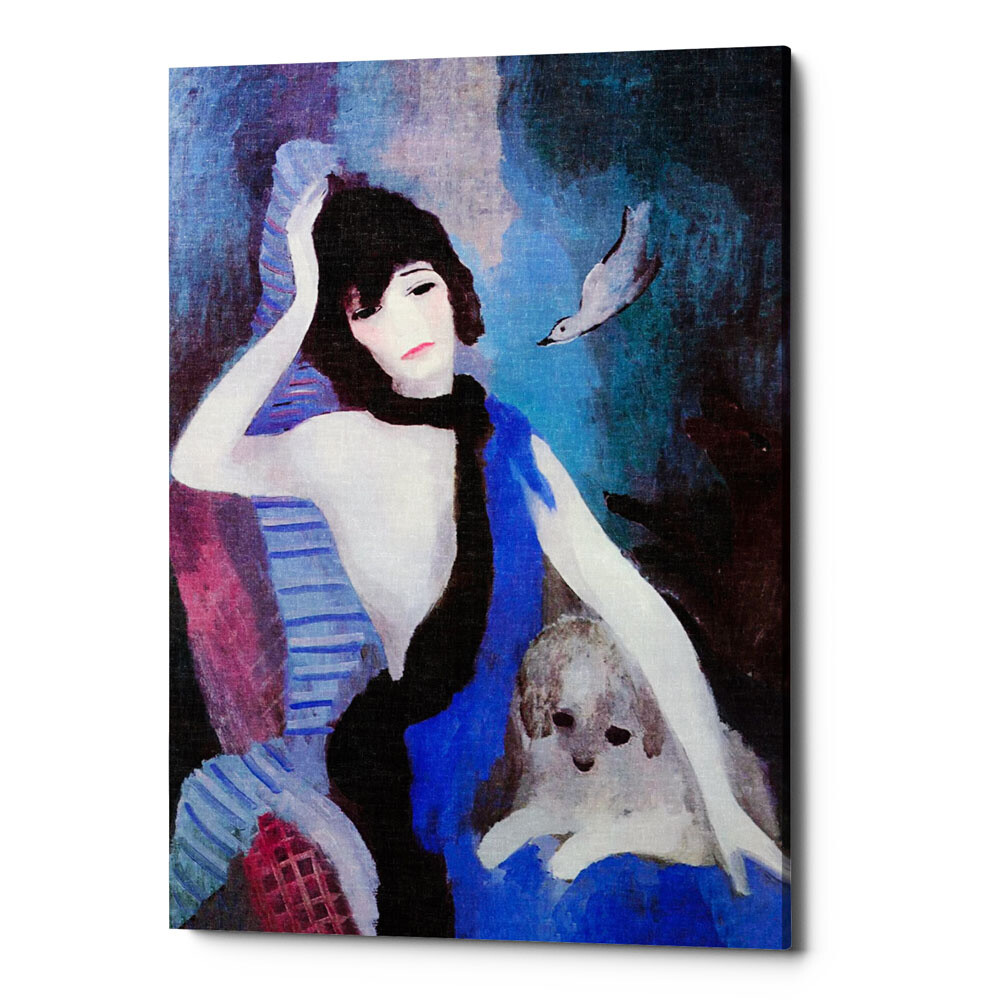 Картина на холсте 50х75 см разноцветная &quot;Портрет Коко Шанель&quot;