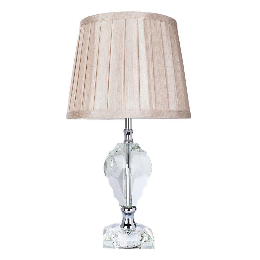 Лампа настольная с абажуром серая Capella A4024LT-1CC