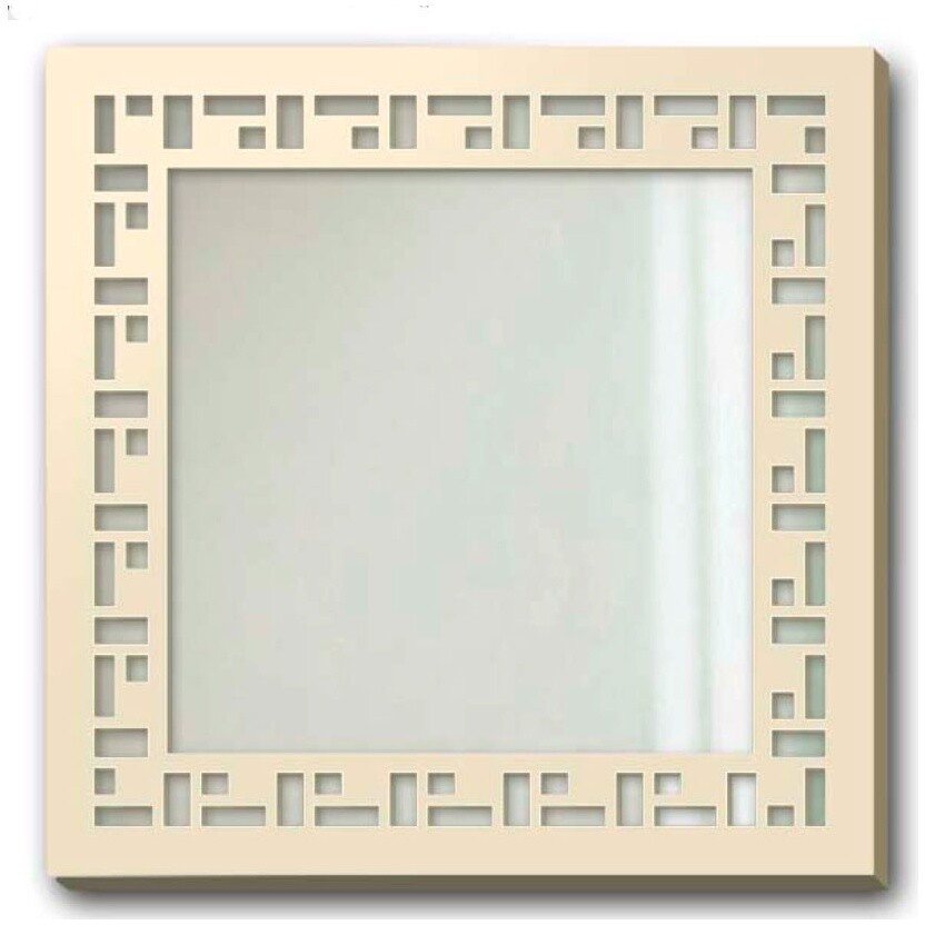 Зеркало настенное квадратное слоновая кость Z6-9