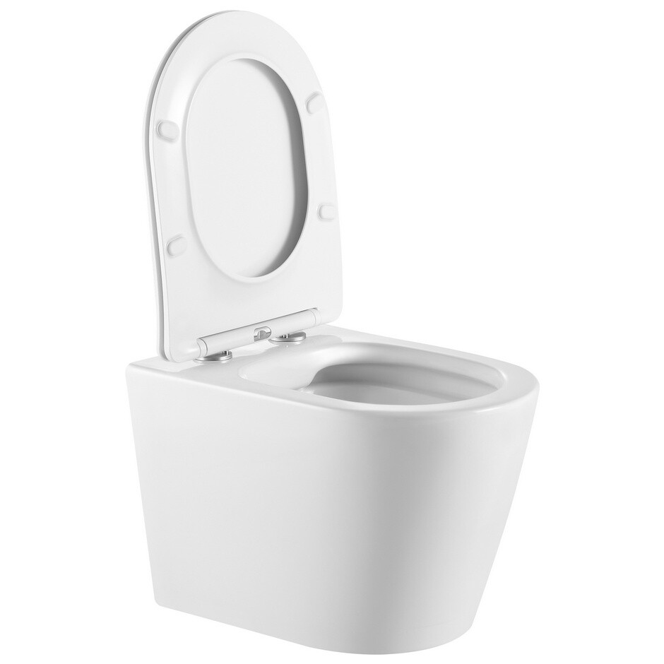 Унитаз подвесной безободковый фарфоровый белый Triton Verso Pro VO-0832 Щ0000057971 - изображение 4