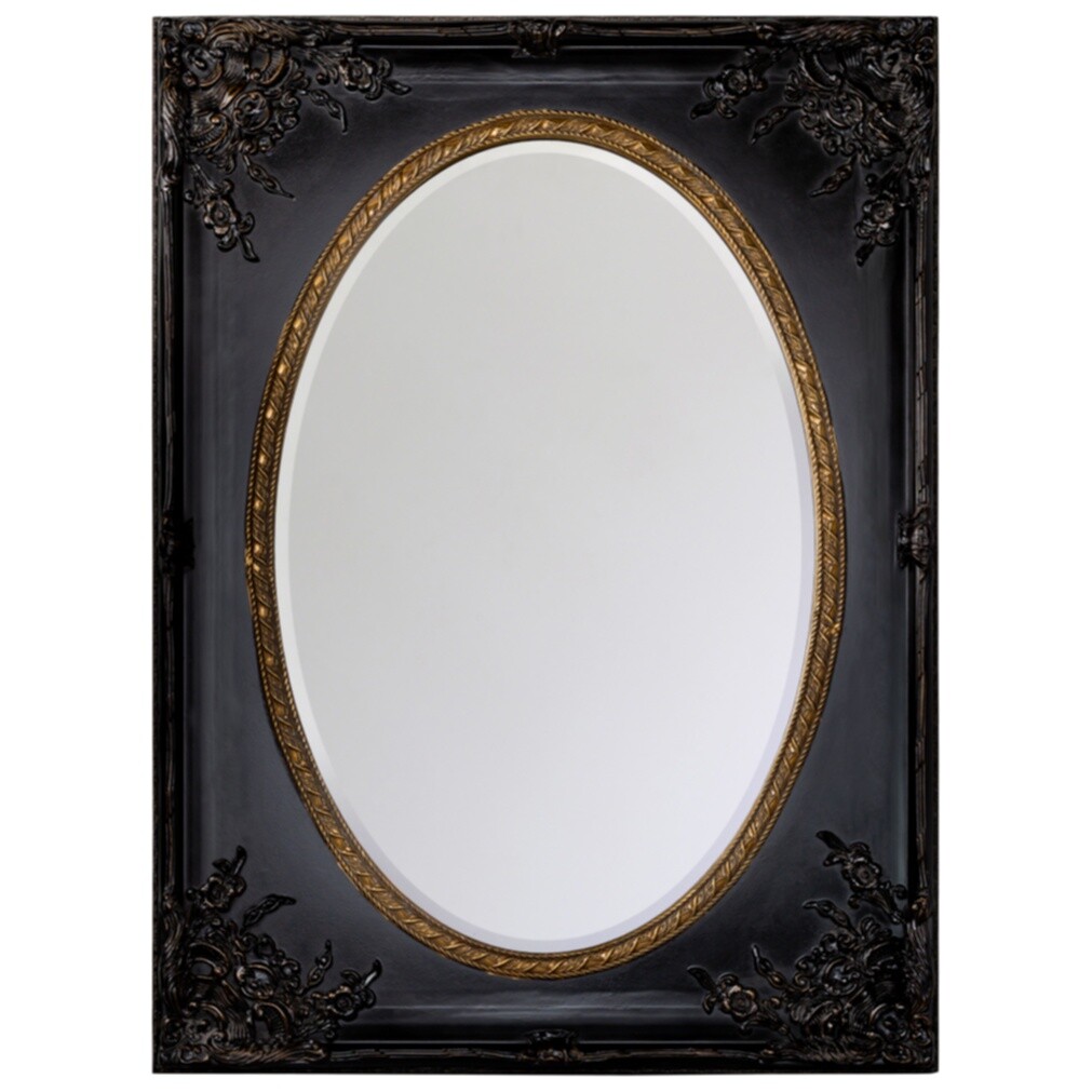 Зеркало настенное черное матовое «Орели блэк»