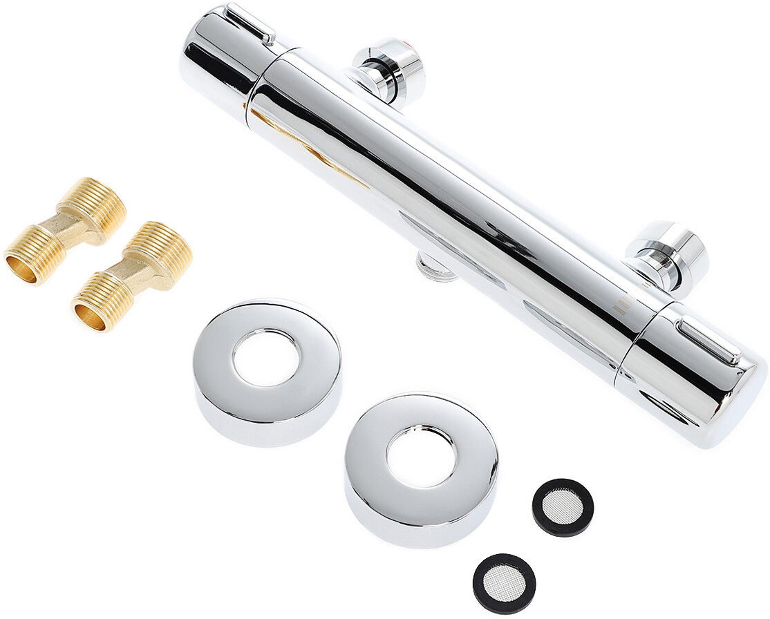 Смеситель для душа с термостатом настенный хром Stworki "Рандерс" RD-02cr - изображение 6