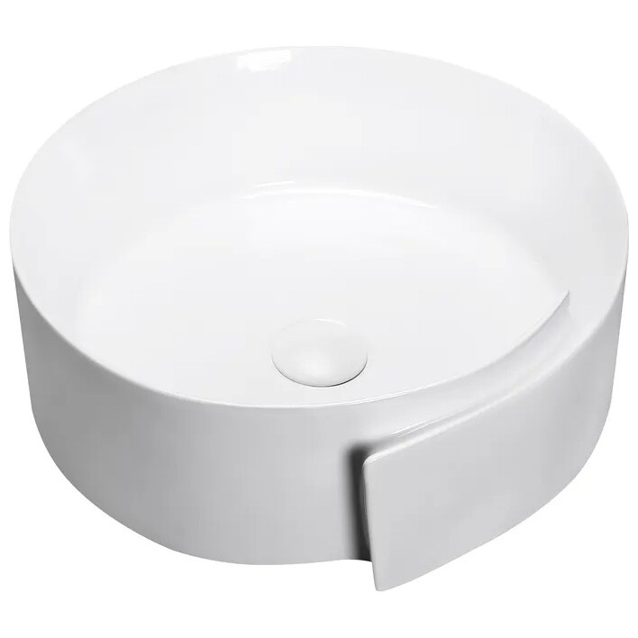 Раковина накладная фарфоровая круглая 46 см белая Cerutti SPA CR0066