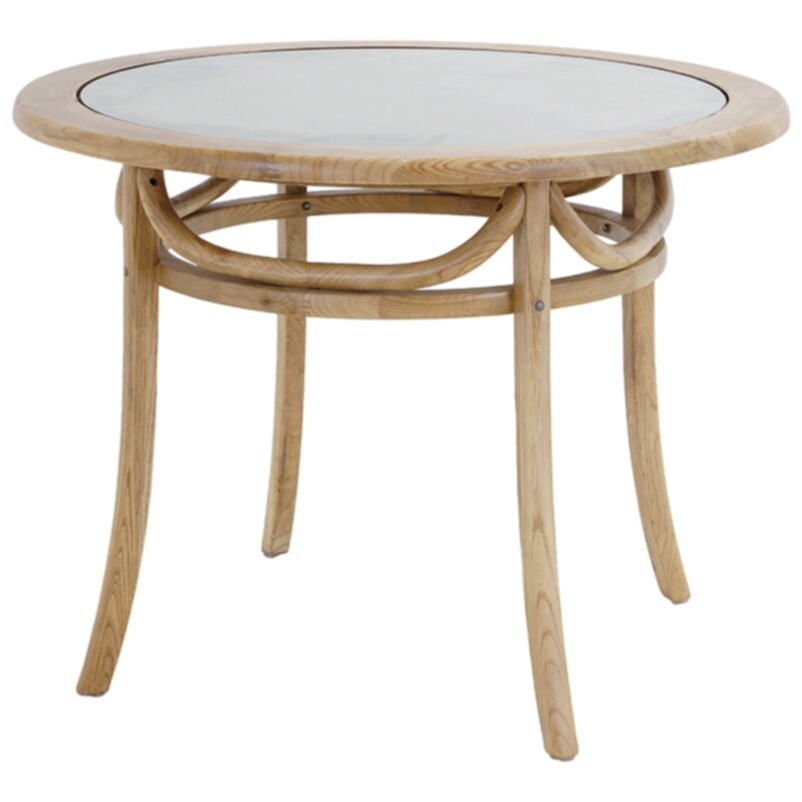 Обеденный стол круглый из массива вяза Garfield