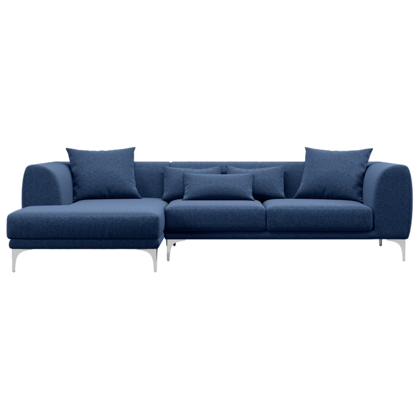 Угловой диван трехместный левый синий Taylor K00472
