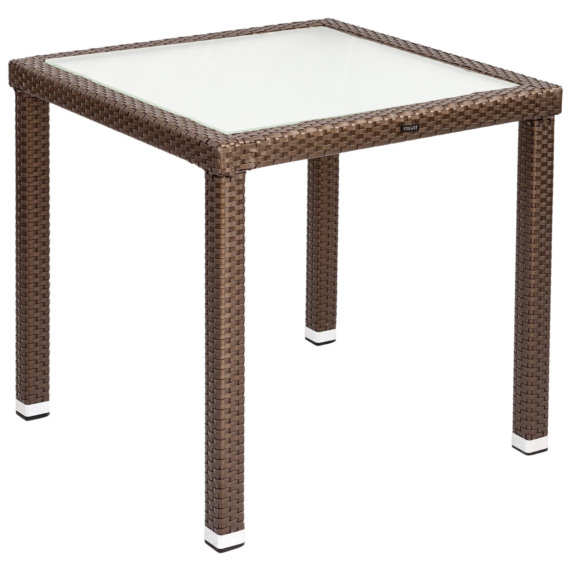 Обеденный стол плетеный 80х80 см мокко Panama