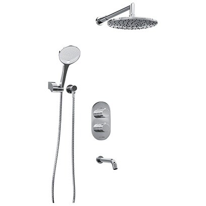 Душевой комплект для ванны хром Wasserkraft A174819 Thermo SET1250