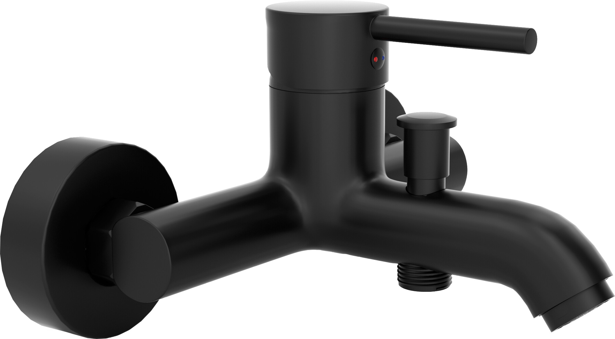Смеситель для ванны черный Mega Didim MG-CM103-B